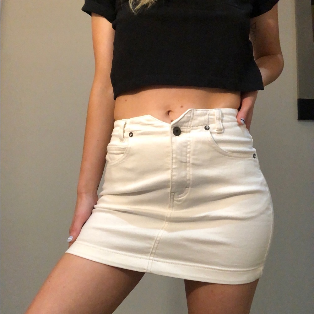 Free people ivory skirt